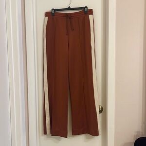 Zara pull-on track pant style, wide-leg trousers